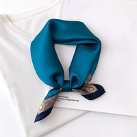 Satin Silk-Feel Square Scarf Women 53x53cm Fashion