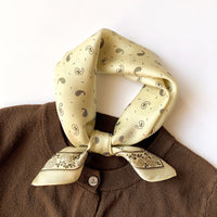 Satin Silk-Feel Square Scarf Women 53x53cm Fashion