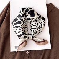 Satin Silk-Feel Square Scarf Women 53x53cm Fashion